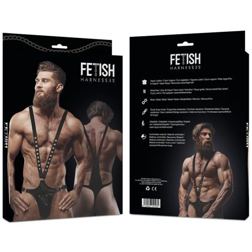 FETISH V-alakú öv – férfiaknak, öko bőr kivitelben
