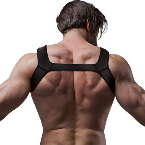 Fetish Submissive – neoprénen férfi mellheveder M-es méretben
