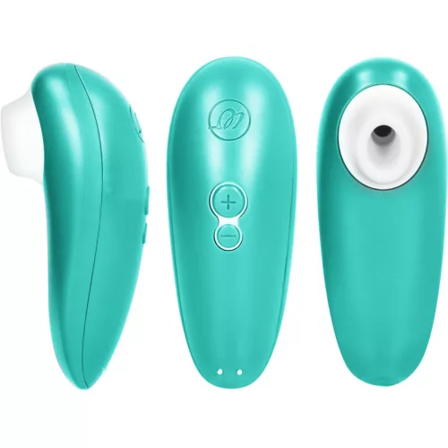 Womanizer Csiklóizgató Pleasure Air technológia 6 fokozat türkiz vízálló USB-töltős