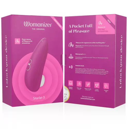 Womanizer Csiklóizgató Pleasure Air 6 fokozat USB újratölthető vízálló lila