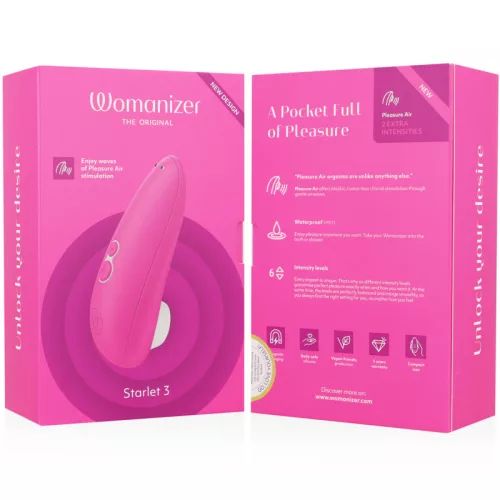 Womanizer Csiklóizgató Pleasure Air technológia, 6 intenzitás rózsaszín
