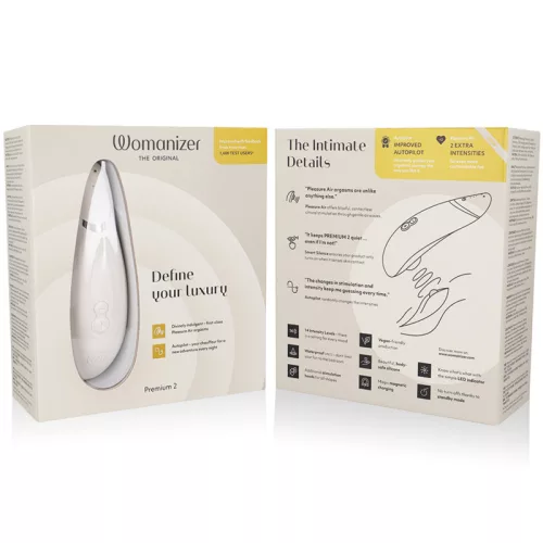 Womanizer Csiklóstimulátor 14 fokozat, Autopilot funkció, USB töltés szürke