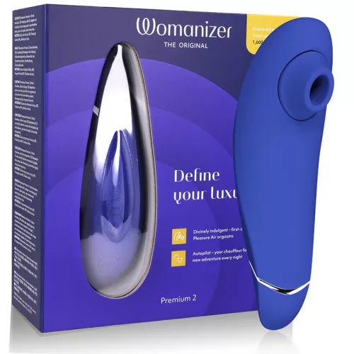 Womanizer Csiklóizgató 14 fokozat Autopilot USB töltés kék
