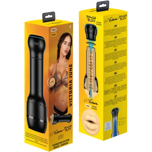 KIIROO PowerBLOW & Feel Victoria June Boca – érzéki maszturbáló szett