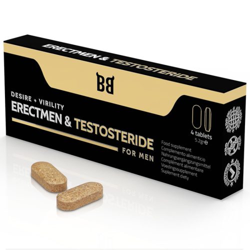 BLACKBULL BY SPARTAN - ERECTMEN & TESTOSTERIDE - POTENCIA ÉS TESZTOSZTERONFOKOZÓ 4 DB