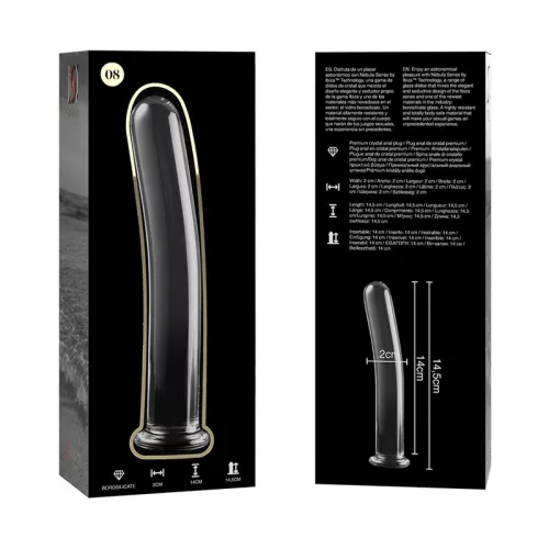 Ibiza Nebula Series – Prémium üveg dildó 14,5 cm hosszú