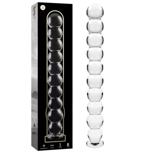Ibiza Nebula 22 – Prémium boroszilikát üveg dildo 21,5 cm