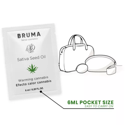 BRUMA – melegítő kannabisz ízű síkosító gél 6 ml