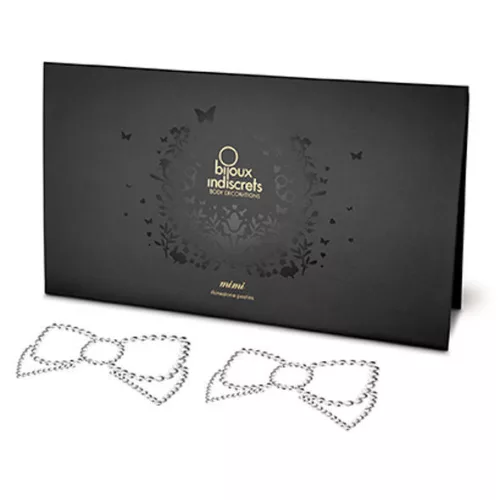 Bijoux - MIMI BOW ezüst mellbimbó takarók