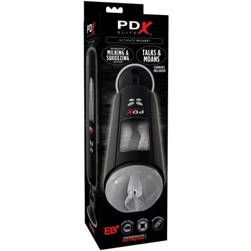 PDX ELITE - érzéki stimuláló maszturbátor hanggal