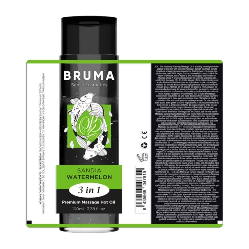 BRUMA - prémium masszázsolaj: 3 az 1-ben, dinnye illatú 100 ml