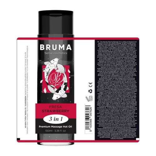 BRUMA - prémium eper masszázsolaj 3 az 1-ben - 100 ml