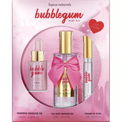 Bijoux Indiscrets Bubblegum – intim játék készlet olajjal és fényével