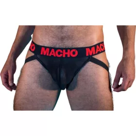   MACHO MX26X2 – stílusos fekete-piros jockstrap L méretben