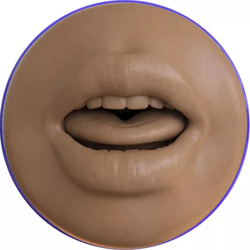 Fleshlight Boost Blow MD Flesh Mouth maszturbátor - száj, sötét natúr
