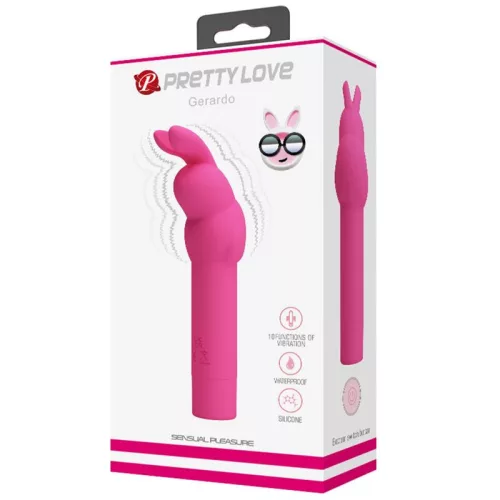 PRETTY LOVE Gerardo – szilikon nyuszi vibrátor