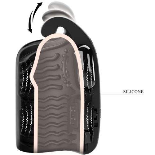 PRETTY LOVE – újratölthető pénisz vibrátor maszturbátorral