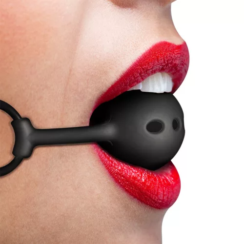 Fetish Bondage – légáteresztő szilikon golyós buksza