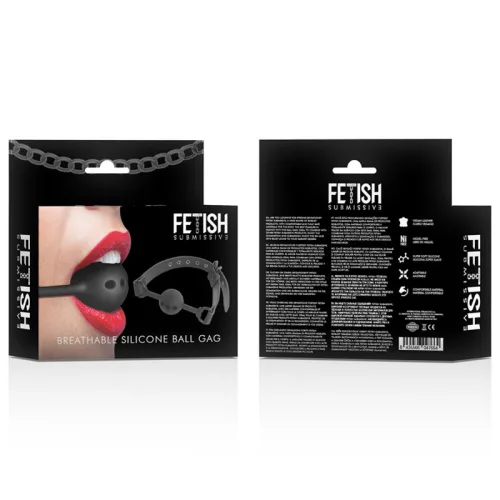 Fetish Bondage – légáteresztő szilikon golyós buksza