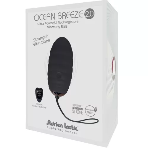 ADRIEN LASTIC - OCEAN BREEZE 2.0 – újratölthető vibrotojás távirányítóval