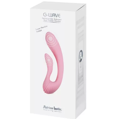 ADRIEN LASTIC - G-pontos dupla nyúl vibrátor rózsaszín