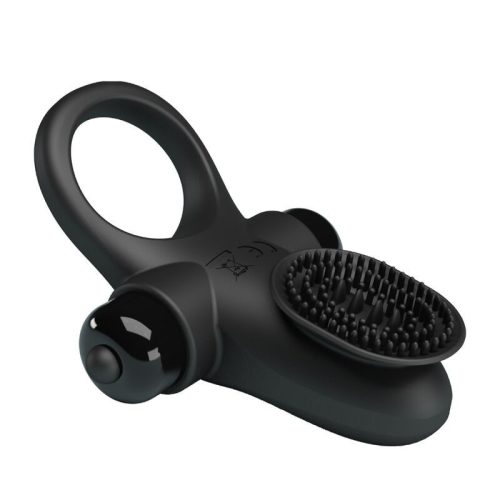 PRETTY LOVE – vibráló gyűrű fekete péniszhez