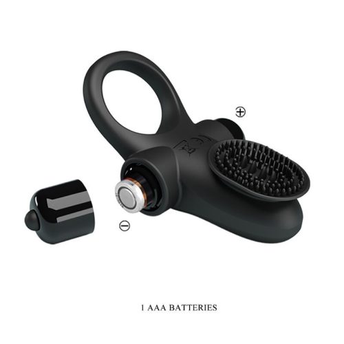 PRETTY LOVE – vibráló gyűrű fekete péniszhez