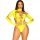 Leg Avenue – Seamless bodysuit, tanga alakkal, sárga