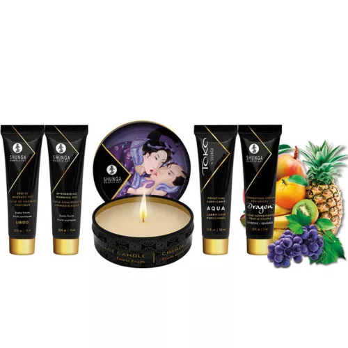 SHUNGA – egzotikus gyümölcs aromájú masszázsolaj