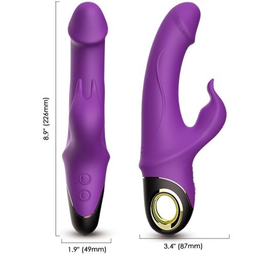 ARMONY - Metor – forgó rabbit vibrátor lila színben