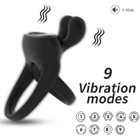 ARMONY – prémium nyúl vibrátor fekete színben