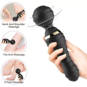   ARMONY – kompakt masszírozó és vibrátor fekete színben