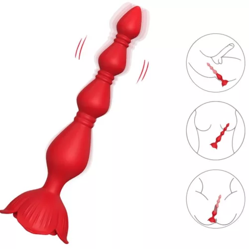 ARMONY – rózsaszín vibrátor és piros anális dugó