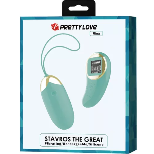 PRETTY LOVE - zöld távirányítós vibráló tojás