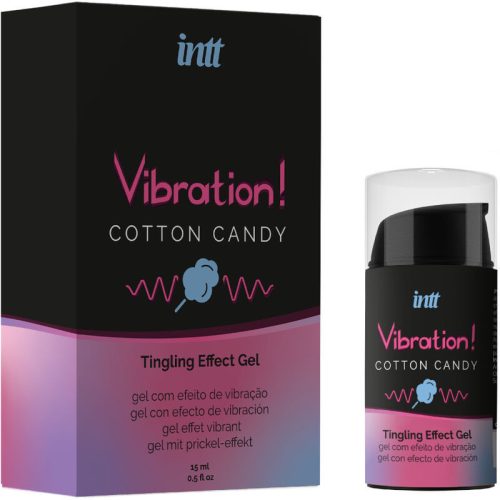 INTT - UNISEX VIBRÁLÓ HATÁSÚ GÉL VATTACUKOR 15 ML