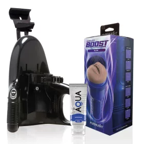   Fleshlight Boost Blow maszturbátor, univerzális automata adapterrel + 50ml síkosító - száj