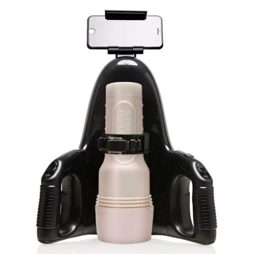 Fleshlight Boost Blow maszturbátor, univerzális automata adapterrel + 50ml síkosító - száj