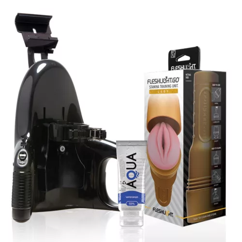 Fleshlight Maszturbátor Edzéshez Kompakt Méret Távirányítós 50 ml síkosítóval