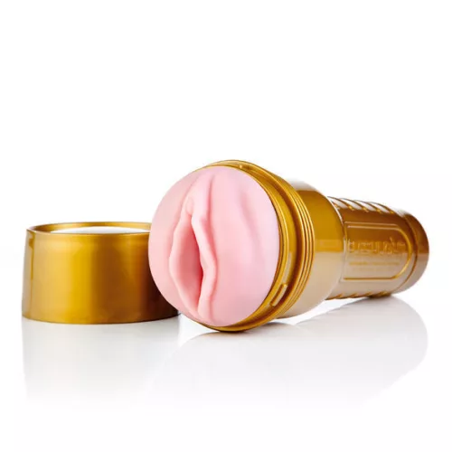 Fleshlight maszturbátor edző funkció, állítható szívóerő, 25 cm arany színű tok