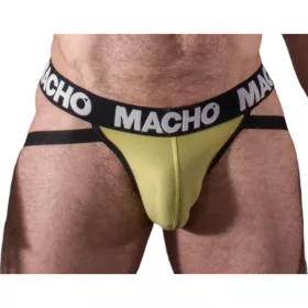   Macho MX25A – sárga lycra jockstrap, prémium érzékiség