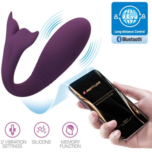 PRETTY LOVE - Jayleen app vezérlésű vibrátor, lila