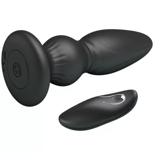 MR PLAY – erőteljes távirányítós anális vibrátor fekete