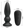 MR PLAY – erőteljes távirányítós anális vibrátor fekete