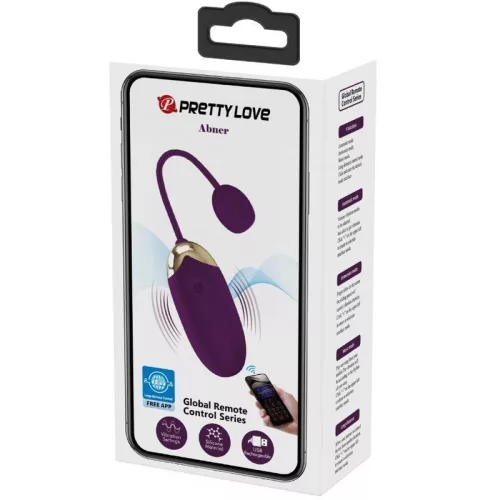 Pretty Love Abner – okos páros vibrátor, lila színben