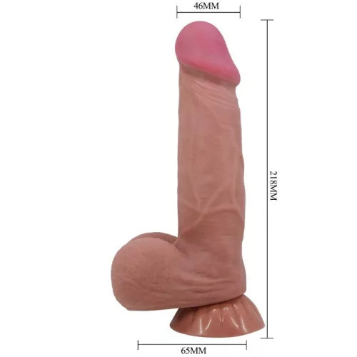 Pretty Love Sliding Skin tapadókorongos dildó - 20,6cm