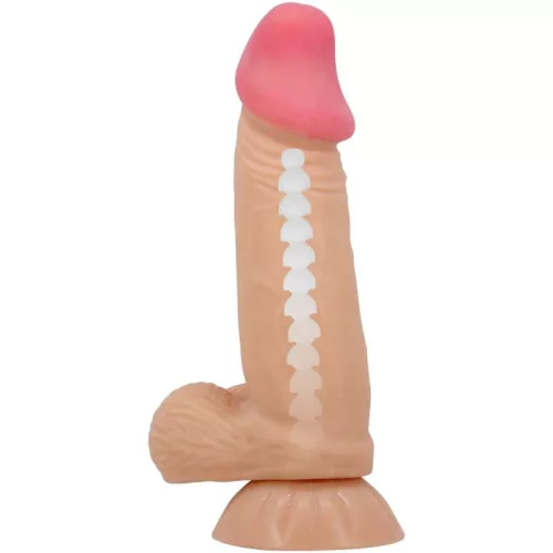 Pretty Love Sliding Skin tapadókorongos csúszó bőrű dildó - 19,4cm
