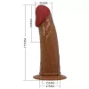 Pretty Love Starks strap-on hám - barna, 17,5cm