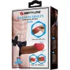 Pretty Love Starks strap-on hám - barna, 17,5cm