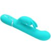 Pretty Love Coale – gyöngyös nyúl vibrátor aqua zöld