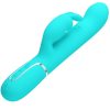 Pretty Love Coale – gyöngyös nyúl vibrátor aqua zöld